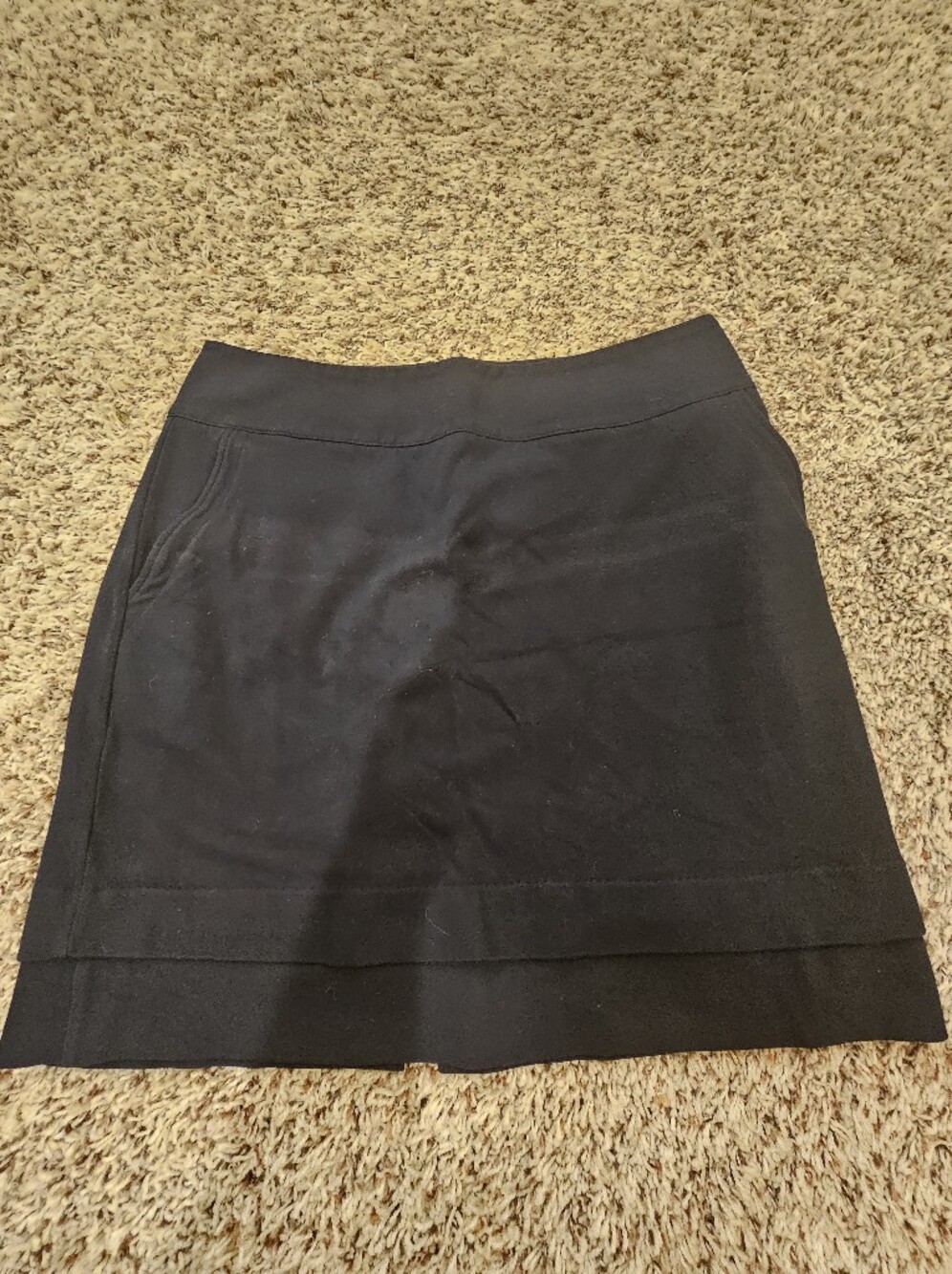 CAbi Navy A-Line Skirt